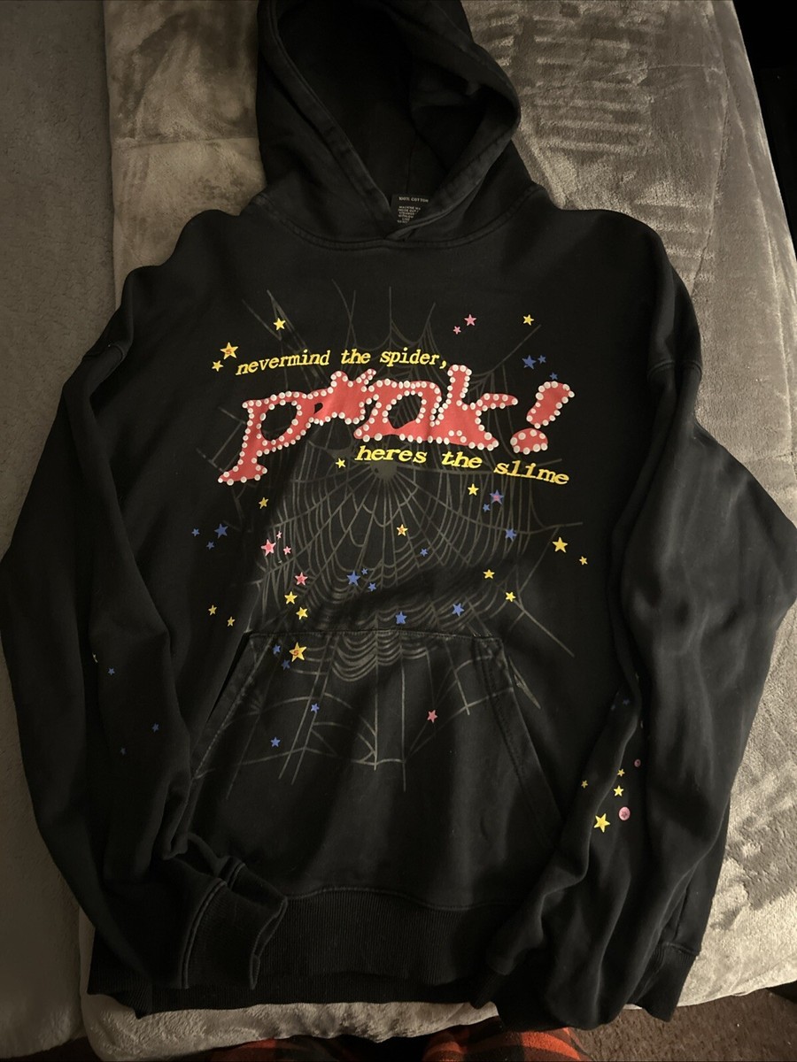 Sp5der P*NK Hoodie Black | eBay