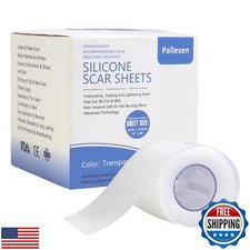 Pallesen Silicone Scar Sheets, Silicone Scar Tape, Transparent 1.6 X 60 ,Sili