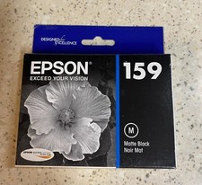 Genuine Epson 159 Matte Black Ink Cartridge T1598 Stylus PhotoR2000 Expired 2017