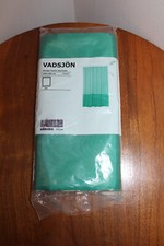 IKEA VADSJON SHOWER CURTAIN STRIPED GREEN  WHITE 71" x 71"