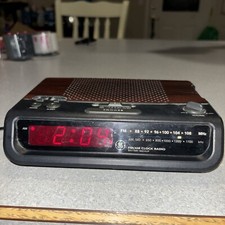Vintage GE General Electric AM/FM Clock Radio Model 7-4613C Tested  Works