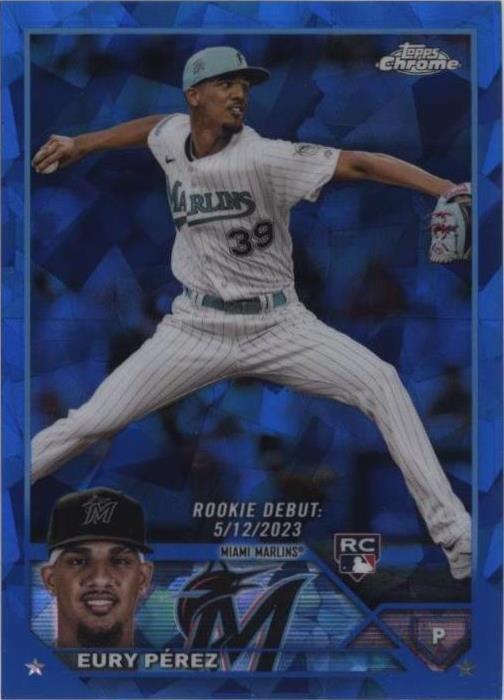 2023 Topps Chrome Update Series Sapphire Edition Rookie Debut Eury 