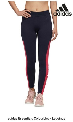 Adidas Essential Colourblock Leggings Ladies Size: 8-10