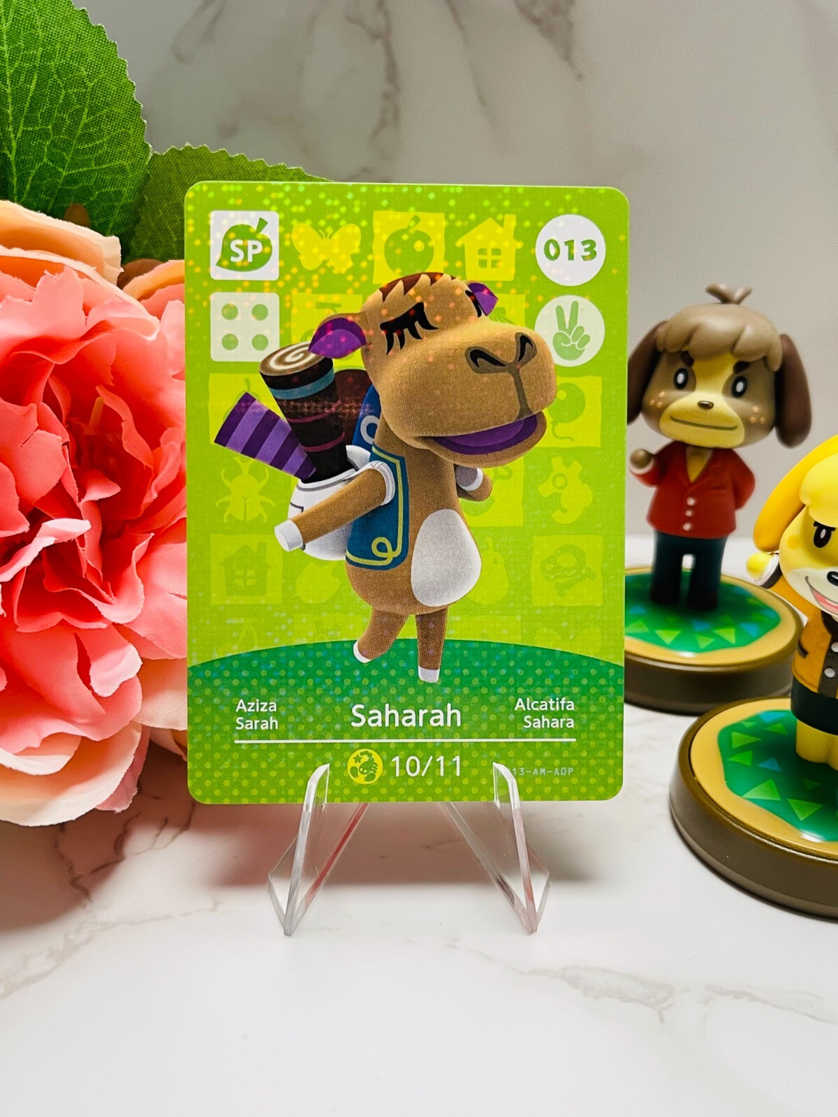 Original Amiibo Karte Saharah / Aziza Nr. 013 EU Animal Crossing NEU