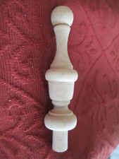 Set of Four Wooden Wood Clock Finial  4 inche...