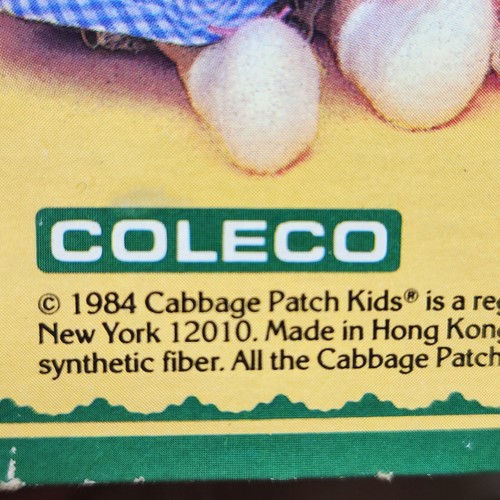 VINTAGE 1984 CABBAGE PATCH KIDS 5" MINI PLAYMATE DOLL IN ORIGINAL BOX COLECO - Picture 10 of 10
