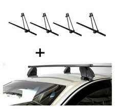4x Fahrradträger ORION+Dachträger K1M für für Toyota Aygo I 5Türer 05-14