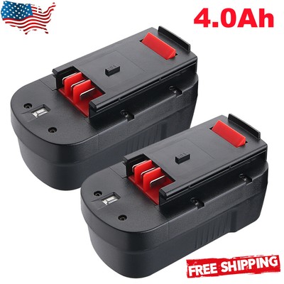 2x HPB18 18V 4AH HPB18-OPE 244760-00 18 VOLT NI-MH BATTERY FOR BLACK AND DECKER