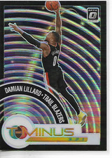 2020-21 Optic Damian Lillard T-Minus 3..2..1.. Holo Prizm Parallel Insert Card