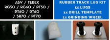 TRACK REPAIR   ASV / TEREX /RT60 / R190 / R160 / R160T /  SR70 / PT70