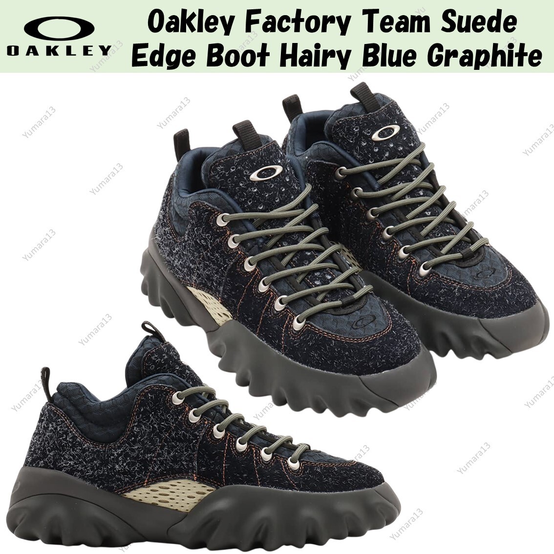 Oakley Factory Team Suede Edge Boot Hairy Blue Graphite | eBay