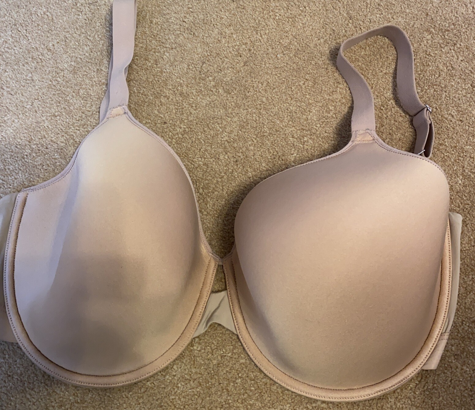 36E M&S Underwired, Moulded Soft Touch Bra, Beige
