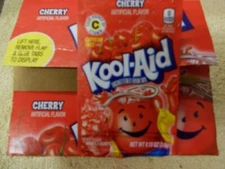 50 Packs of Kool Aid CHERRY Flavored Drink Mix Packet NEW Free Shipping