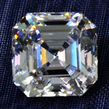 .50 ct.  Brilliant Asscher Top Russian Quality  CZ Extra Brilliant  5 x 5   mm