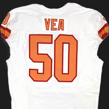 🏈Vita Vea GAME-ISSUED💪Tampa Bay Buccaneers On-Field Nike 1976 Throwback Jersey