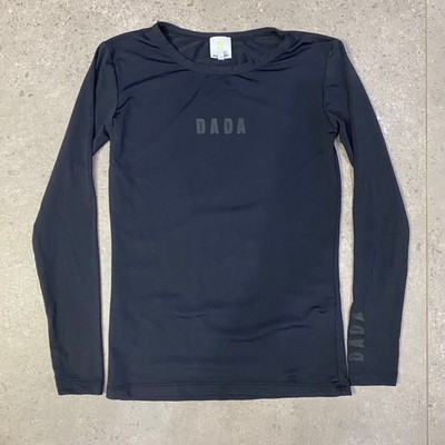 Dada Sport Long Sleeve Shirt Men's XS Black Slim Fit Stretch