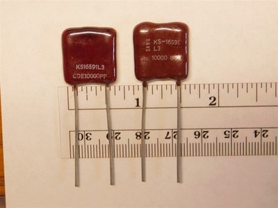 Sangamo or CDE 10000pF 500V 2% Dipped Silver Mica Capacitor Made for AT&T