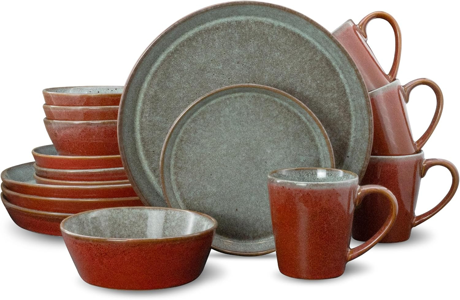 For 4 - 16 Pcs China Red Ceramic