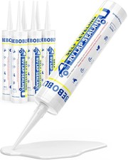 RV Roof Sealant 6 Packs, Self Leveling Lap Sealant White, RV Caulking Waterpr...