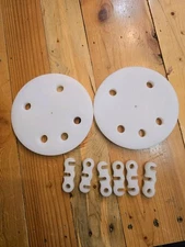 2 Radio Antenna Guy Rings amateur ham radio Military Poles Surplus, 