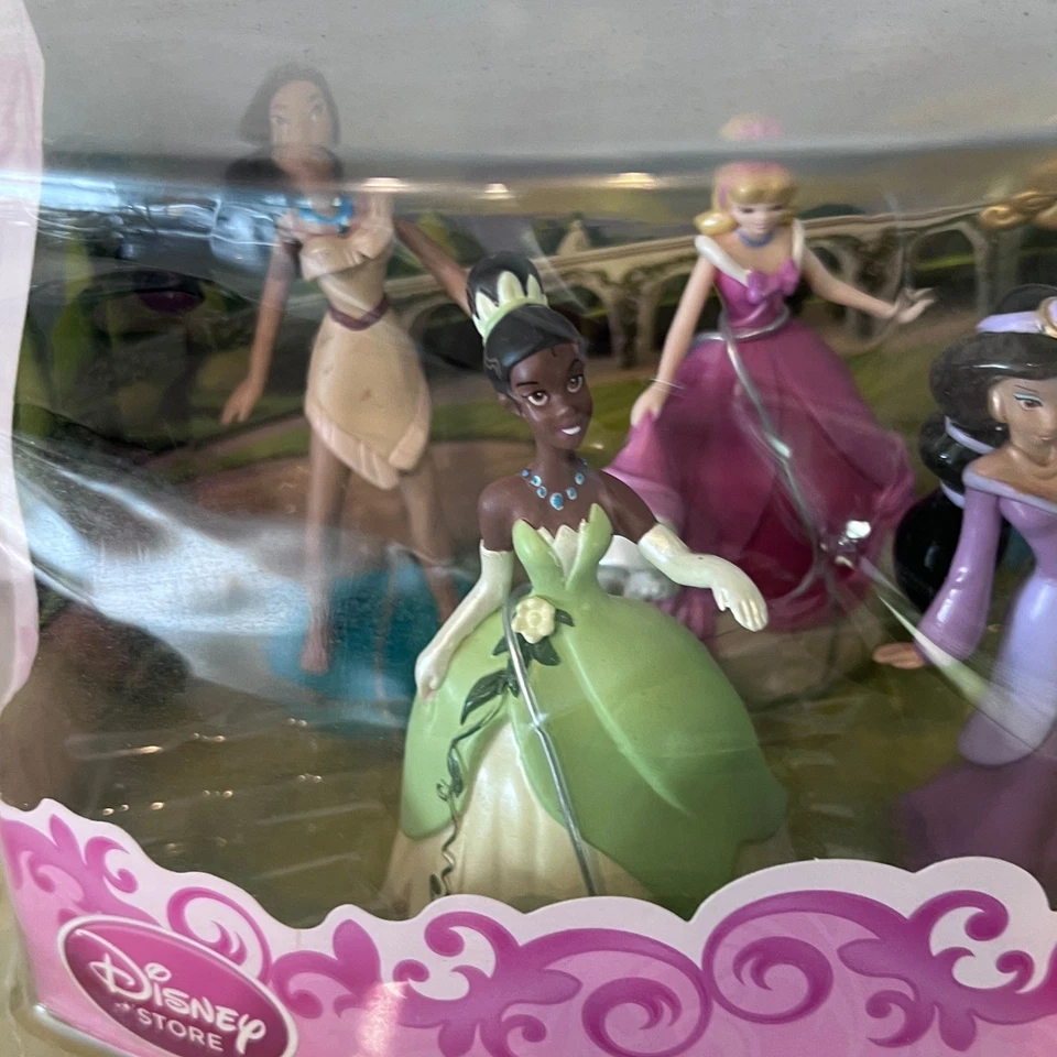 Juego de estatuilla de princesa Disney adorno de pastel 7 piezas Belle Ariel y más NUEVO Foto 2 de 4