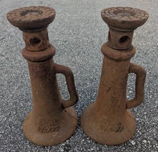 Vintage Screw Jack American Scale Co. KC MO. 1 1/2 x 10 Lot of 2