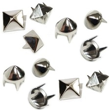 50 / 100 Stück 4-PIN Spitznieten Pyramidennieten - Nieten Ziernieten Gothic Punk