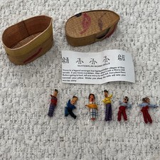 Guatemalan Worry Trouble Dolls Small Set of 6 in Box