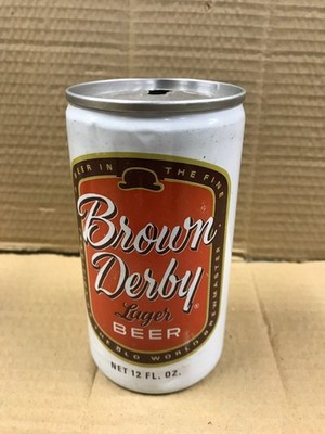 Vintage Brown Derby Empty Pull Top Beer Can