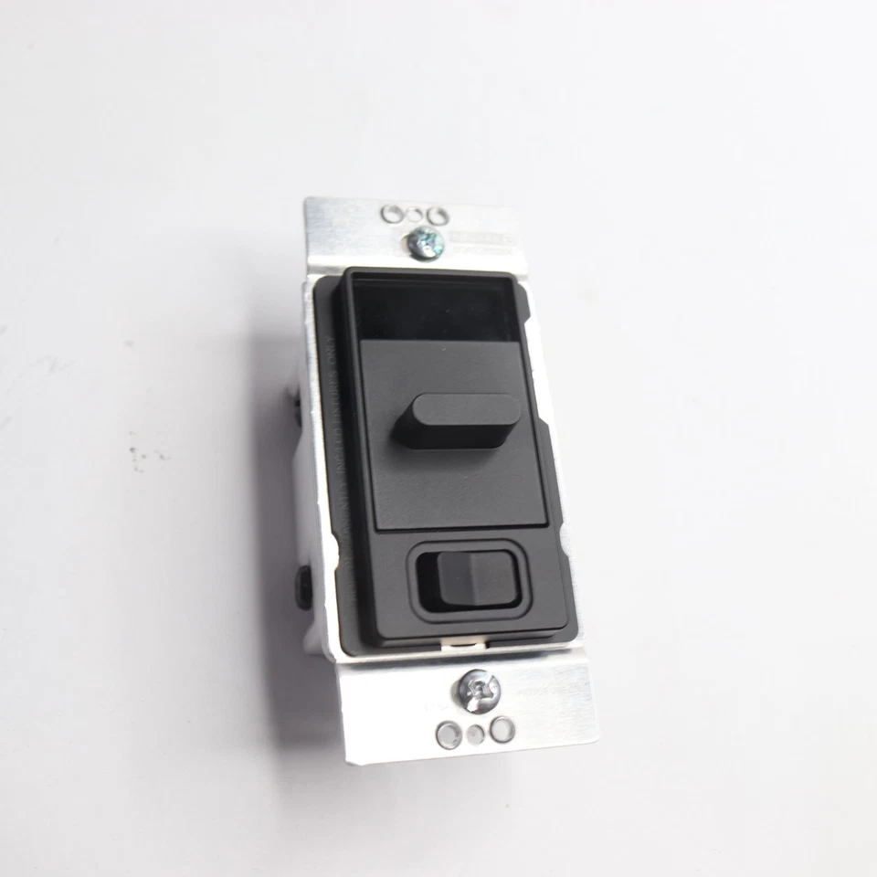 Interruptor de luz atenuador cuadrado D negro mate 1P 3 vías 500W 15A  Foto 3 de 4