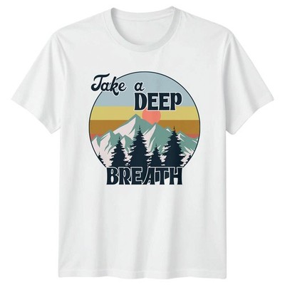 Take A DEEP BREATHE T-Shirt Achtsamkeit Natur Outdoor Geburtstag Geschenk