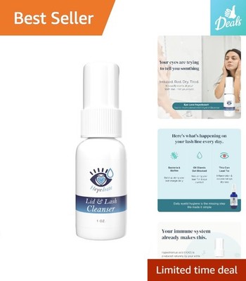 Pure Preservative-Free Hypochlorous Acid Spray for Eye Irritation Relief - 1oz