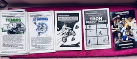 INTELLIVISION GAME LOT OF 12 MANUALS +2 CATALOGS-CHESS MOTORCROSS/TRON/MISSION X