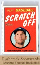 2019 Topps Heritage #10 Clayton Kershaw 1971 Topps Baseball Scratch-Offs