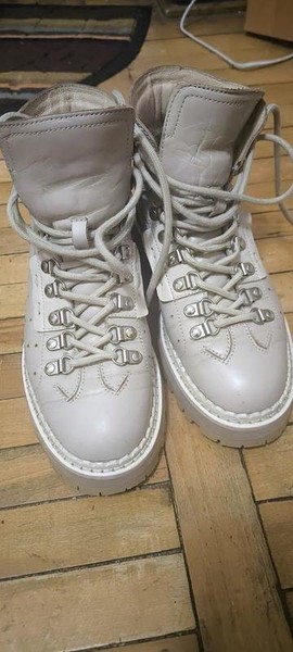 Women Emmy Blare Boots Beige Leather 4