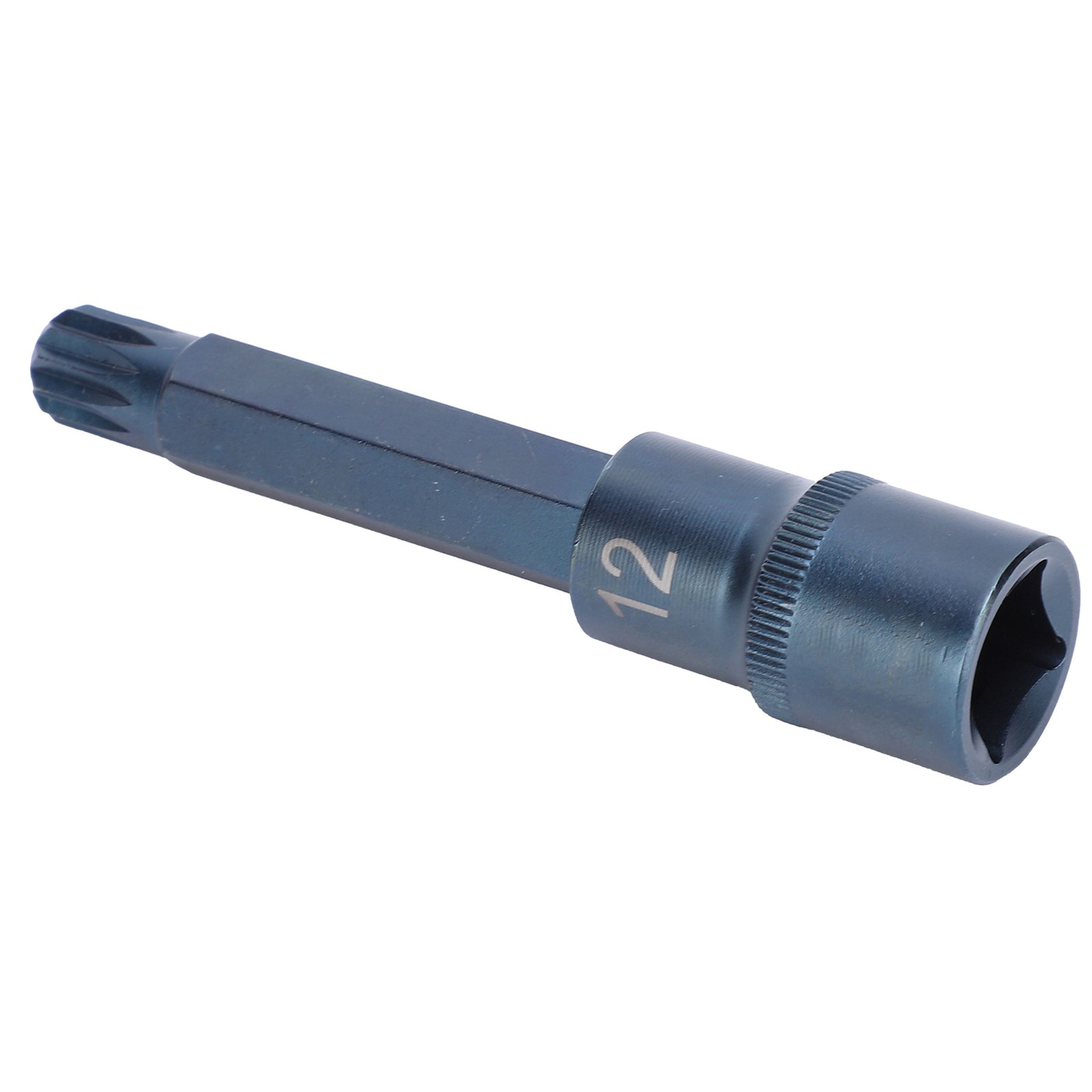 Socket Bit S2 1/2 Drive Port Blueing 12‑Point Screwdriver Bit Wrench Lso