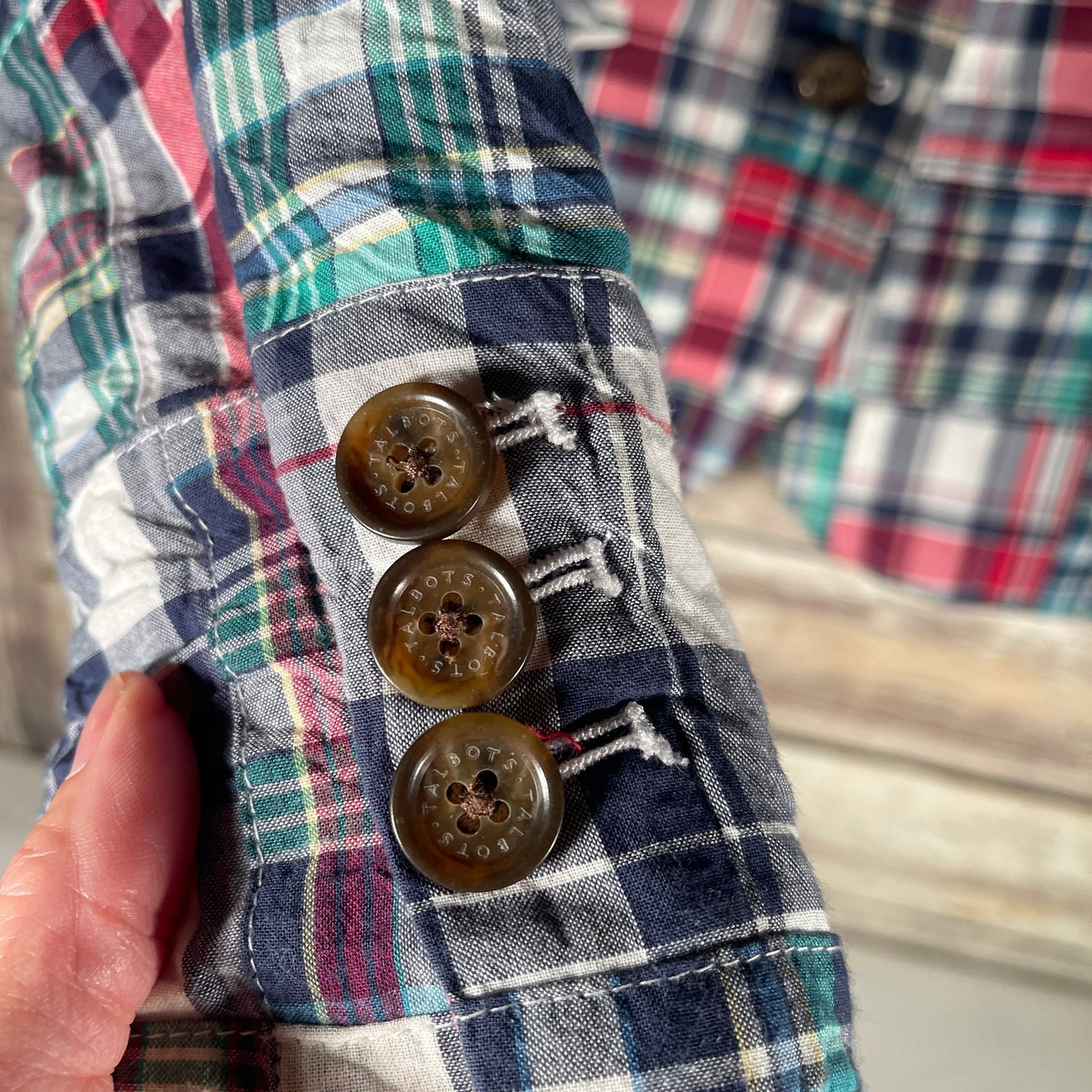 Talbots patchwork, blazer women’s size 10 petite - image 4