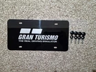Gran Turismo Silver Laser Engraved Aluminum vanity plate