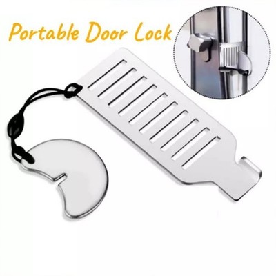 Portable Door Lock Hardware Safety Security Tool for Home Privacy Travel Hotel