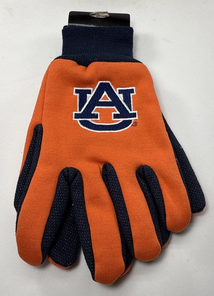 Guantes antideslizantes Auburn Tigers trabajo utilitario adulto NCAA universidad deportes agarre de palma Foto 2 de 4