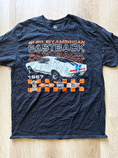Shelby Men s Ford Mustang Shelby GT500 Black Graphic Logo Crew Neck Tee XL