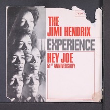 JIMI HENDRIX EXPERIENCE: hey joe / 51st anniversary REPRISE 7" Single 45 RPM