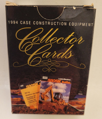 1994 J.I. Case Construction Equipment Complete Set of 50 Collector Cards w/ Box