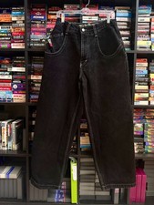 Vintage 90s JNCO Jeans The Low Down 32 x 32 in black IMMACULATE condition
