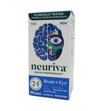 Neuriva Brain +Eye Health Supplement Support Brain Health Eye Support exp 09/26+