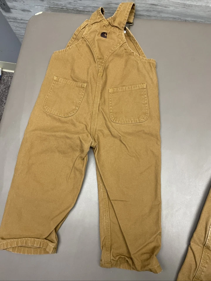 Mono Carhartt Niño Pequeño Talla 2T Lona Babero Mono Clásico Exterior Lote de 3 Foto 4 de 4