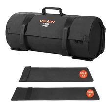 VEVOR Workout Sandbag,Heavy Duty Workout Power Bags w/Handles,25-75 lbs Adjustab
