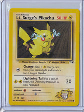 Lt. Surge's Pikachu 81/1332 Gym Heroes - LP+++ on eBay