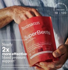 humann SuperBeets Heart Chews 60 Gluten Free Pomegranate Berry Heart Health