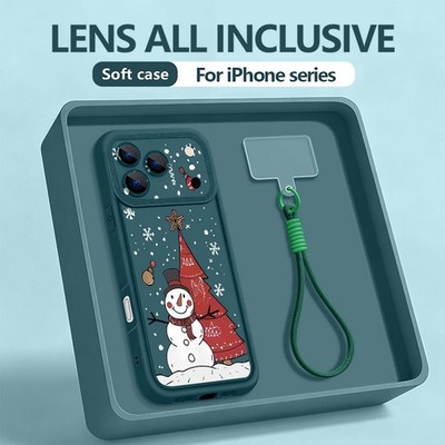 Hülle für iPhone 17 Pro Max 16 15 14 13 12 11 Frohe Weihnachten Handykette Cover